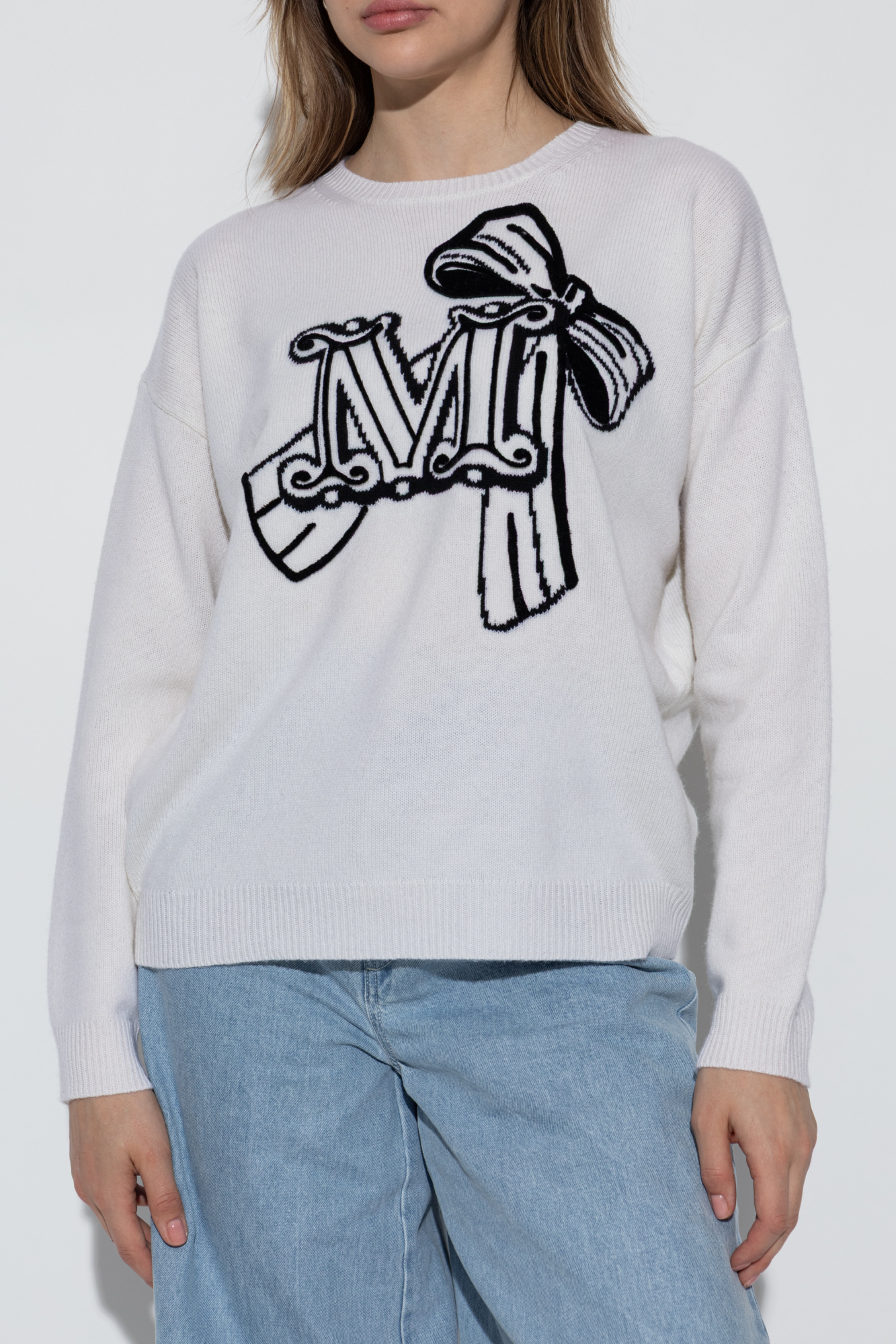 Tシャツ・カットソー MAX MARA Biscuit Wool Blend Plata Sweater Thumbs_34W---MAX MARA---